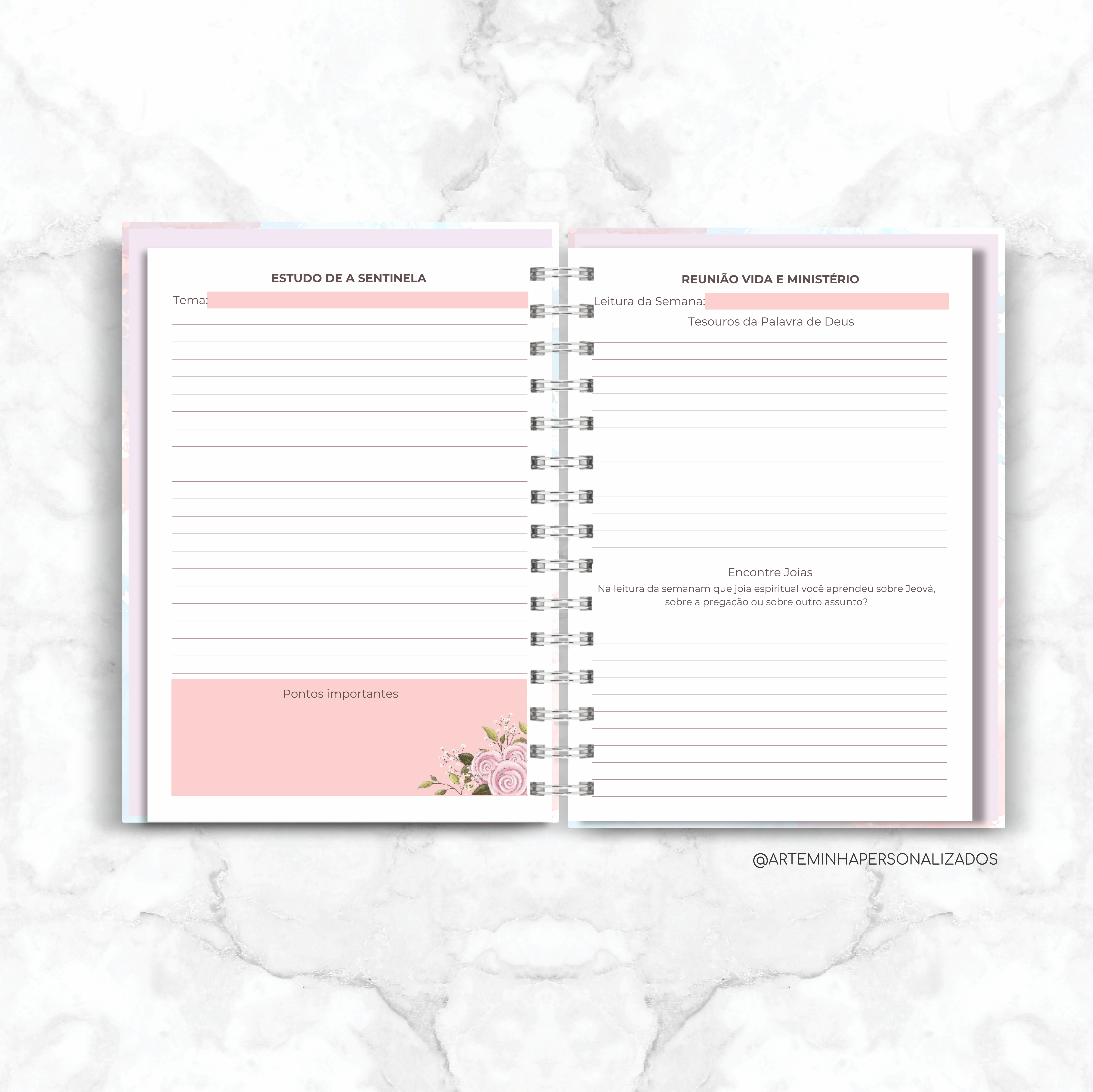 Caderno de Reuniões Feminino - Imagem 3