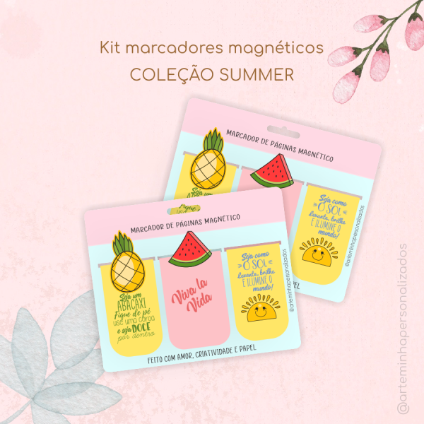 Marca Páginas Magnético Summer